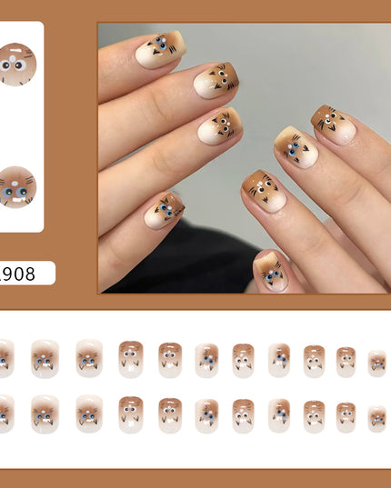 Elegant Minimalist Press-On Nail Set (24pcs) (DESIGN 7300)