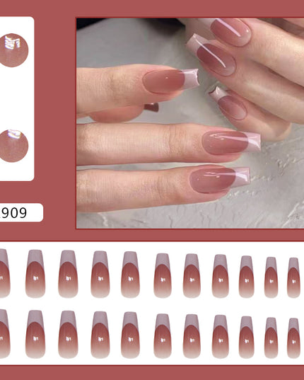 Elegant Minimalist Press-On Nail Set (24pcs) (DESIGN 7301)
