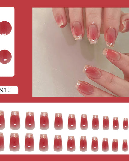Elegant Minimalist Press-On Nail Set (24pcs) (DESIGN 7303)