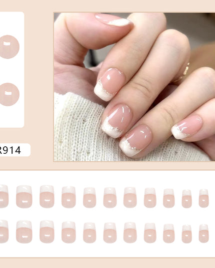 Elegant Minimalist Press-On Nail Set (24pcs) (DESIGN 7304)