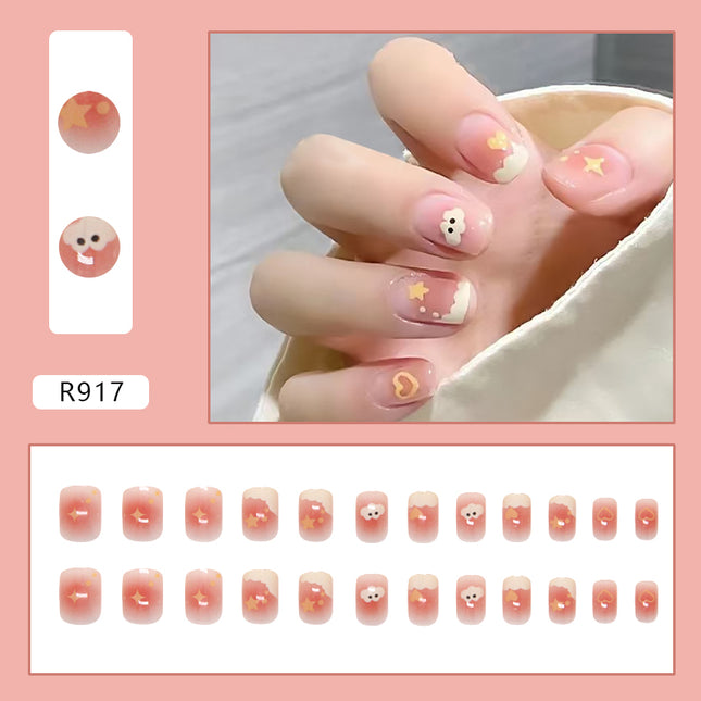Elegant Minimalist Press-On Nail Set (24pcs) (DESIGN 7305)
