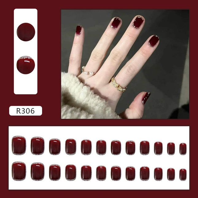 Elegant Minimalist Press-On Nail Set (24pcs) (DESIGN 7033)