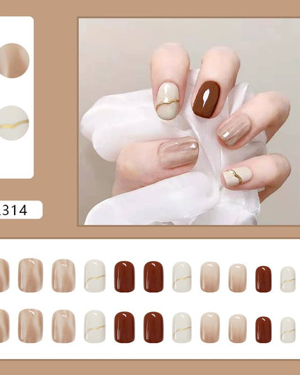 Elegant Minimalist Press-On Nail Set (24pcs) (DESIGN 7034)
