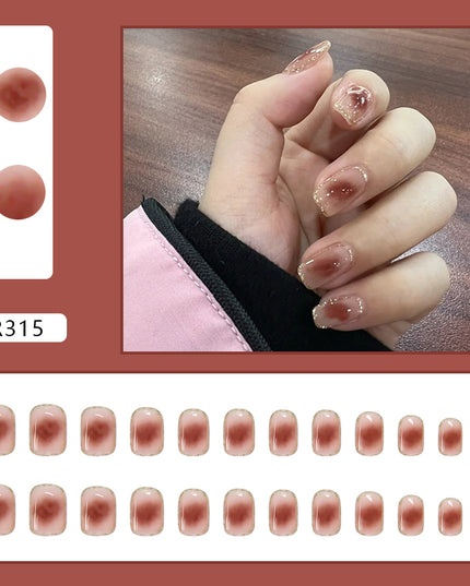 Elegant Minimalist Press-On Nail Set (24pcs) (DESIGN 7035)