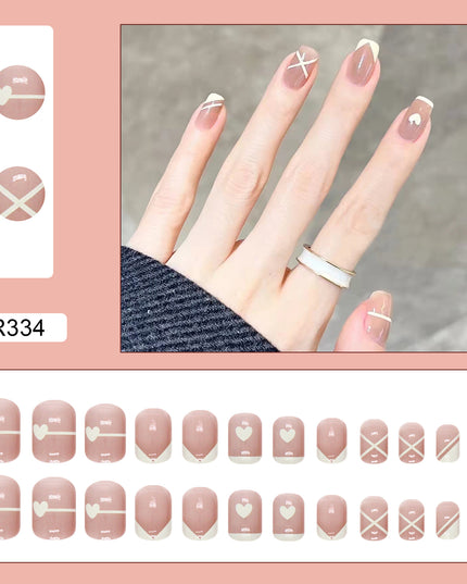 Elegant Minimalist Press-On Nail Set (24pcs) (DESIGN 7038)