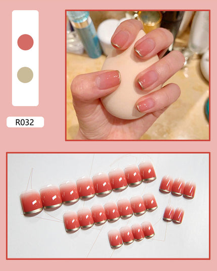 Elegant Minimalist Press-On Nail Set (24pcs) (DESIGN 7004)