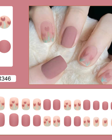 Elegant Minimalist Press-On Nail Set (24pcs) (DESIGN 7041)