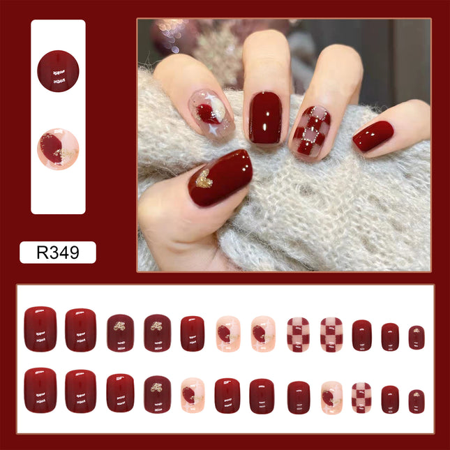 Elegant Minimalist Press-On Nail Set (24pcs) (DESIGN 7043)