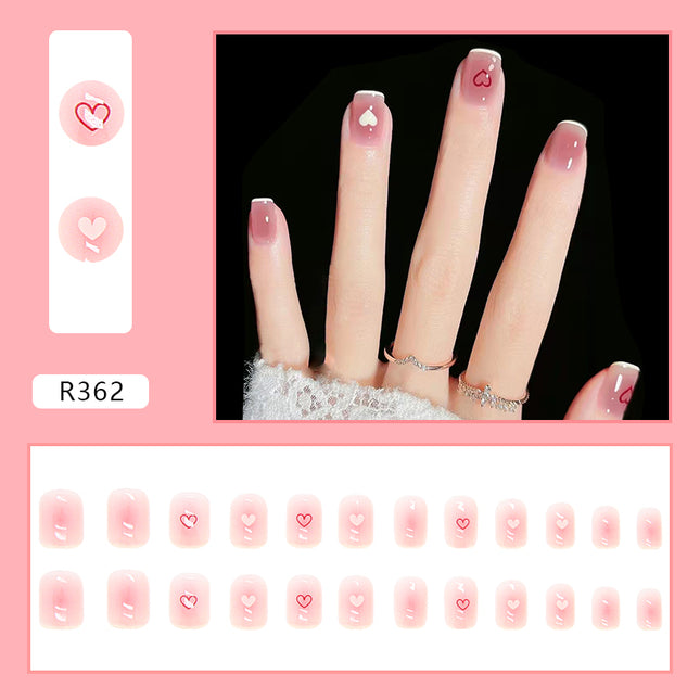 Elegant Minimalist Press-On Nail Set (24pcs) (DESIGN 7044)