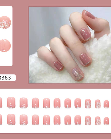 Elegant Minimalist Press-On Nail Set (24pcs) (DESIGN 7045)