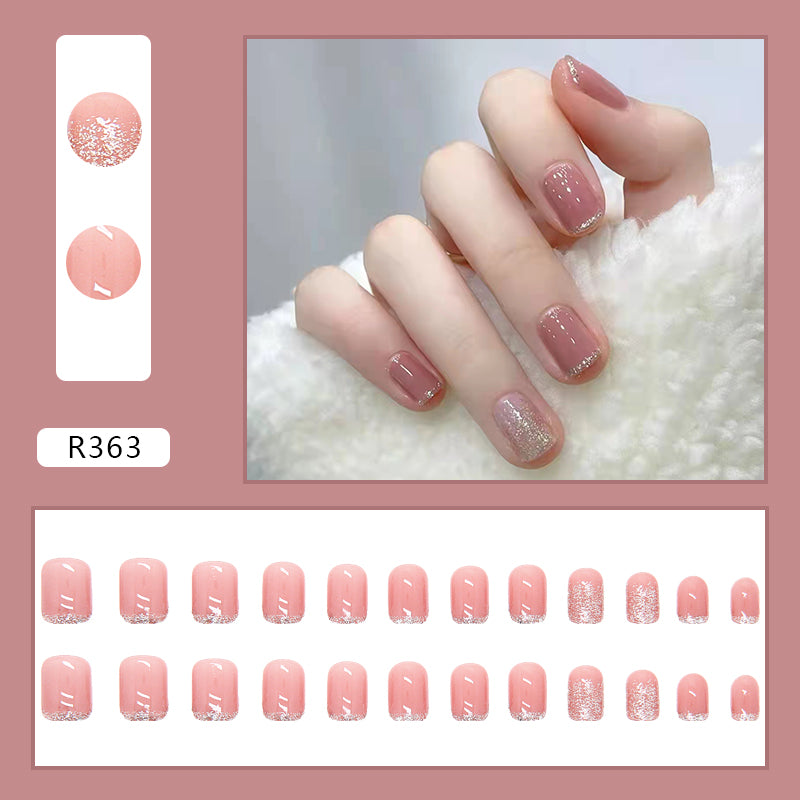 Elegant Minimalist Press-On Nail Set (24pcs) (DESIGN 7045)