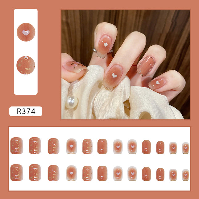 Elegant Minimalist Press-On Nail Set (24pcs) (DESIGN 7046)