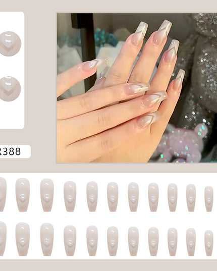 Elegant Minimalist Press-On Nail Set (24pcs) (DESIGN 7049)
