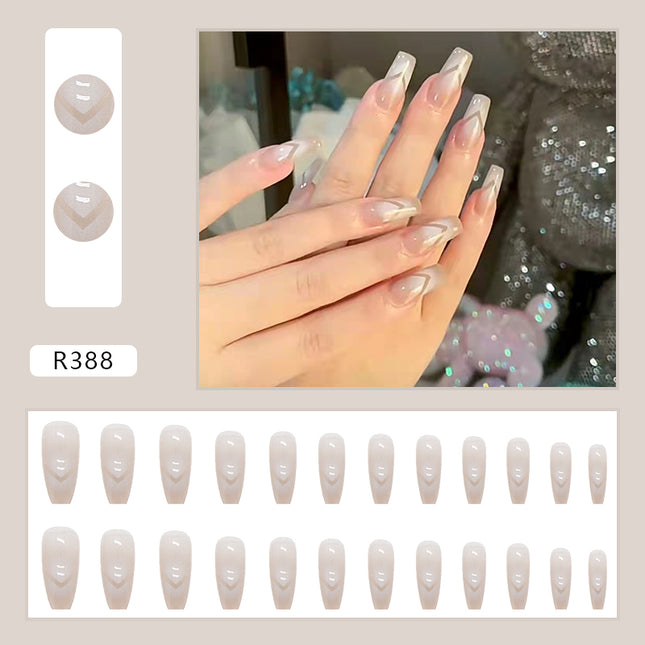 Elegant Minimalist Press-On Nail Set (24pcs) (DESIGN 7049)