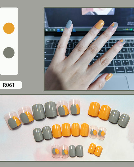 Elegant Minimalist Press-On Nail Set (24pcs) (DESIGN 7005)