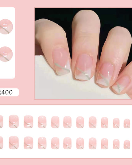 Elegant Minimalist Press-On Nail Set (24pcs) (DESIGN 7050)