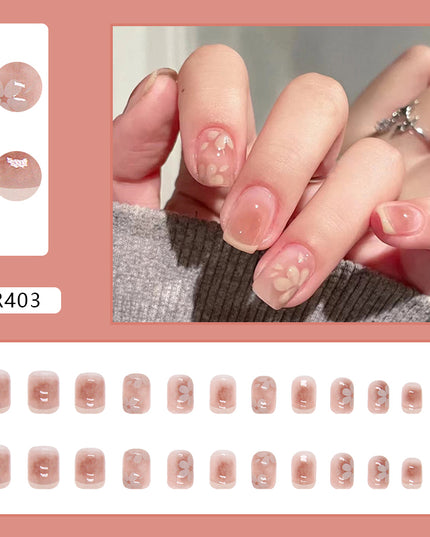 Elegant Minimalist Press-On Nail Set (24pcs) (DESIGN 7051)