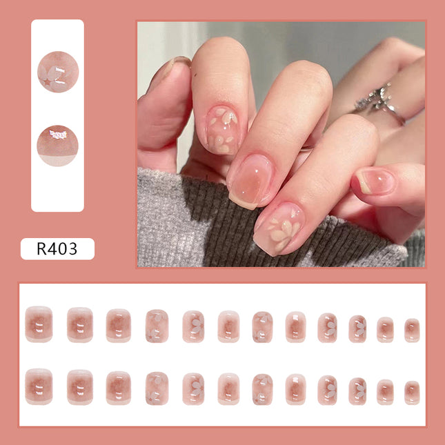 Elegant Minimalist Press-On Nail Set (24pcs) (DESIGN 7051)