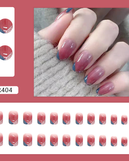 Elegant Minimalist Press-On Nail Set (24pcs) (DESIGN 7052)