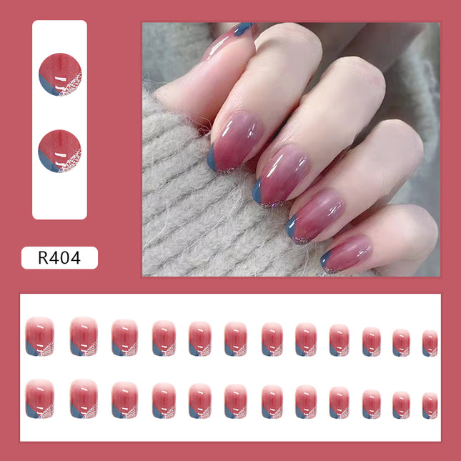 Elegant Minimalist Press-On Nail Set (24pcs) (DESIGN 7052)