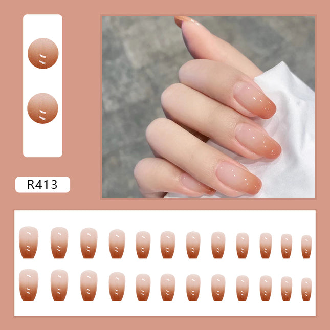 Elegant Minimalist Press-On Nail Set (24pcs) (DESIGN 7054)