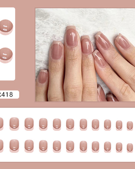 Elegant Minimalist Press-On Nail Set (24pcs) (DESIGN 7056)