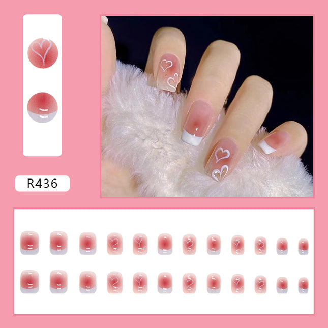 Elegant Minimalist Press-On Nail Set (24pcs) (DESIGN 7058)