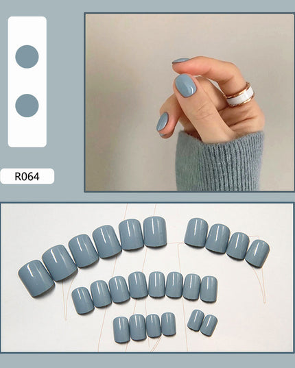 Elegant Minimalist Press-On Nail Set (24pcs) (DESIGN 7006)