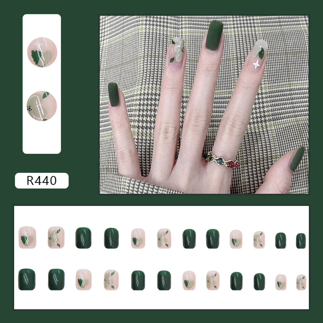 Elegant Minimalist Press-On Nail Set (24pcs) (DESIGN 7060)