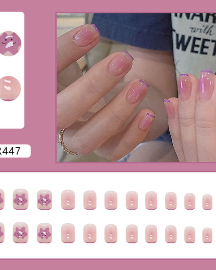Elegant Minimalist Press-On Nail Set (24pcs) (DESIGN 7061)