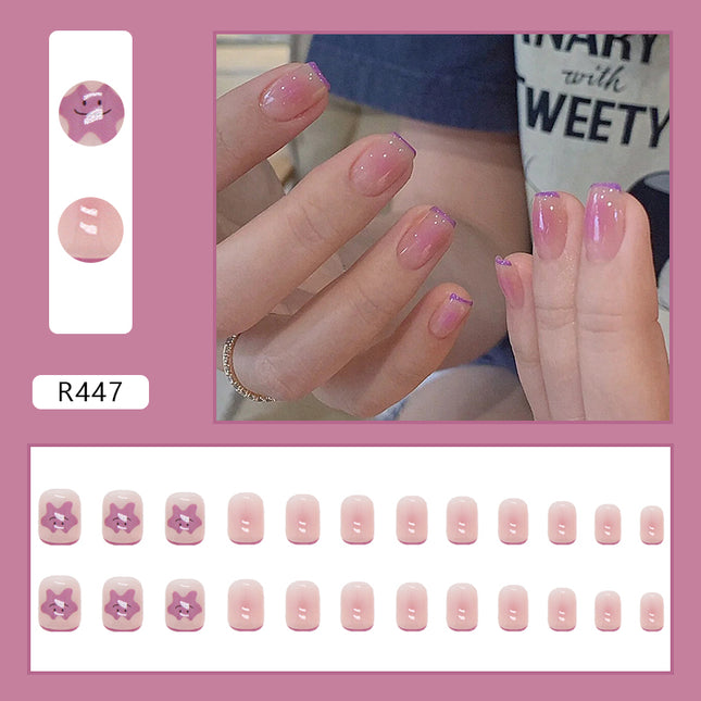 Elegant Minimalist Press-On Nail Set (24pcs) (DESIGN 7061)