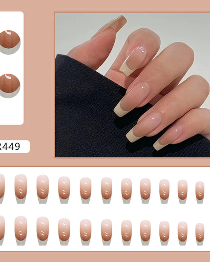 Elegant Minimalist Press-On Nail Set (24pcs) (DESIGN 7062)