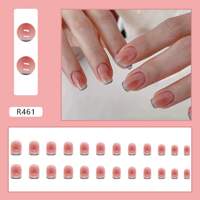 Elegant Minimalist Press-On Nail Set (24pcs) (DESIGN 7066)