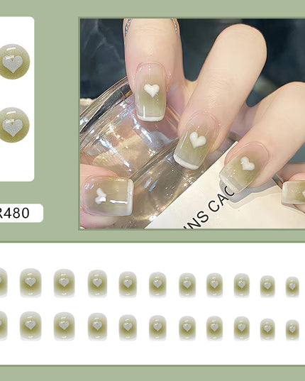 Elegant Minimalist Press-On Nail Set (24pcs) (DESIGN 7068)