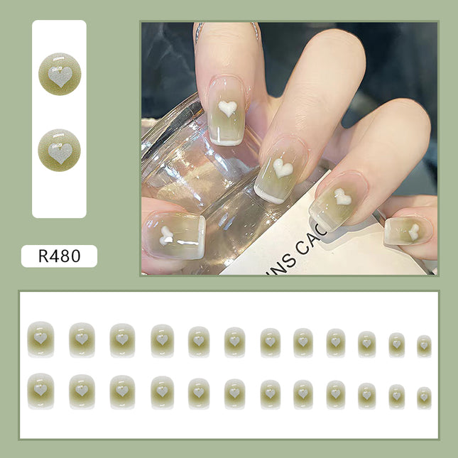 Elegant Minimalist Press-On Nail Set (24pcs) (DESIGN 7068)