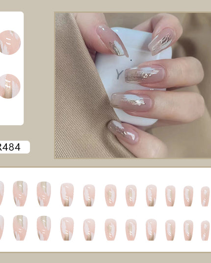Elegant Minimalist Press-On Nail Set (24pcs) (DESIGN 7069)