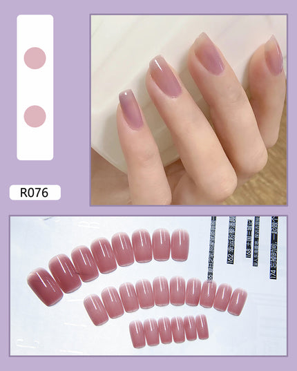 Elegant Minimalist Press-On Nail Set (24pcs) (DESIGN 7007)