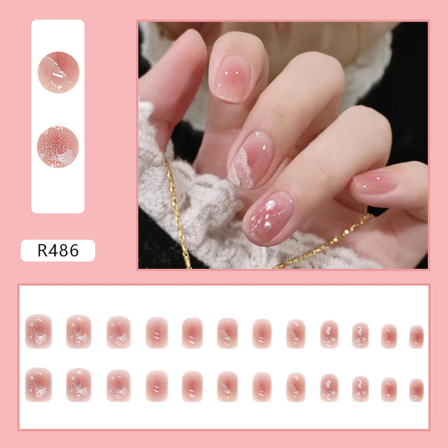 Elegant Minimalist Press-On Nail Set (24pcs) (DESIGN 7071)
