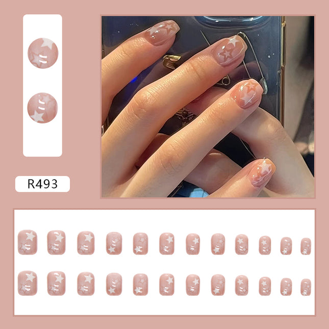 Elegant Minimalist Press-On Nail Set (24pcs) (DESIGN 7073)