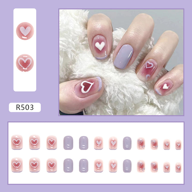 Elegant Minimalist Press-On Nail Set (24pcs) (DESIGN 7075)