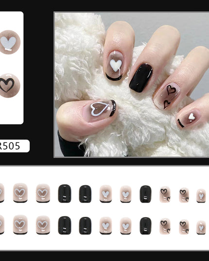 Elegant Minimalist Press-On Nail Set (24pcs) (DESIGN 7076)