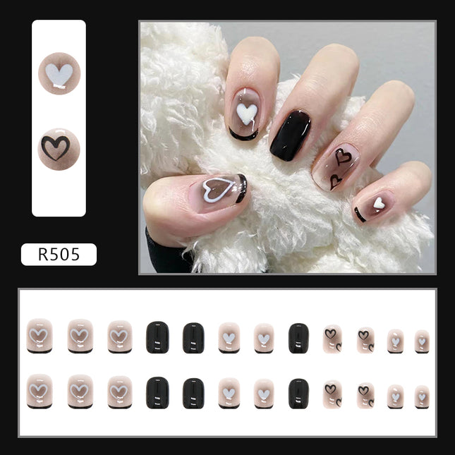 Elegant Minimalist Press-On Nail Set (24pcs) (DESIGN 7076)