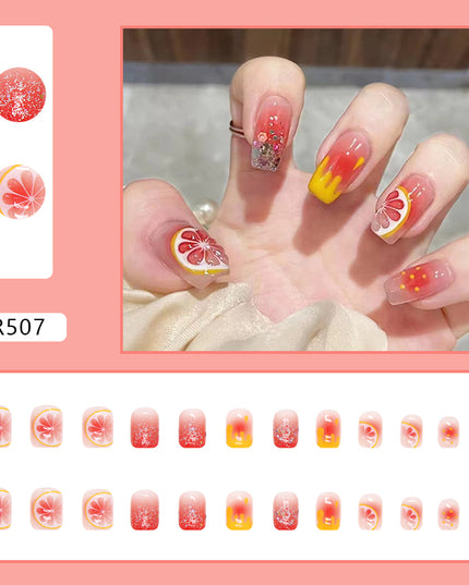 Elegant Minimalist Press-On Nail Set (24pcs) (DESIGN 7077)