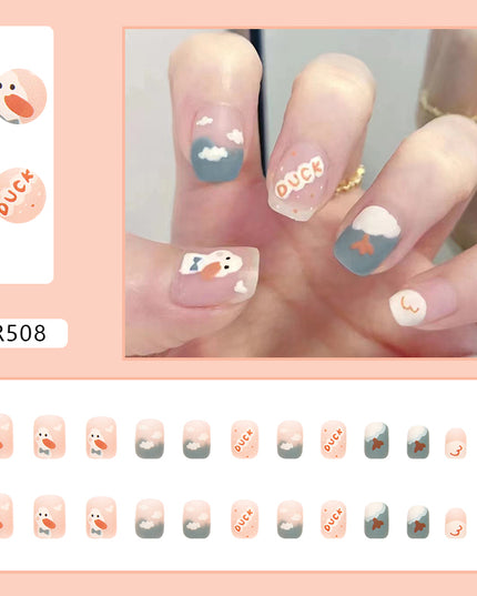 Elegant Minimalist Press-On Nail Set (24pcs) (DESIGN 7078)