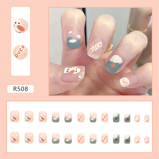 Elegant Minimalist Press-On Nail Set (24pcs) (DESIGN 7078)