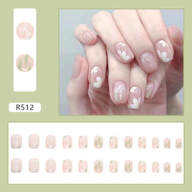 Elegant Minimalist Press-On Nail Set (24pcs) (DESIGN 7079)