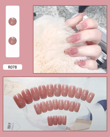 Elegant Minimalist Press-On Nail Set (24pcs) (DESIGN 7008)