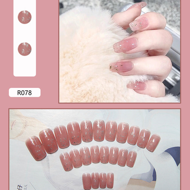 Elegant Minimalist Press-On Nail Set (24pcs) (DESIGN 7008)