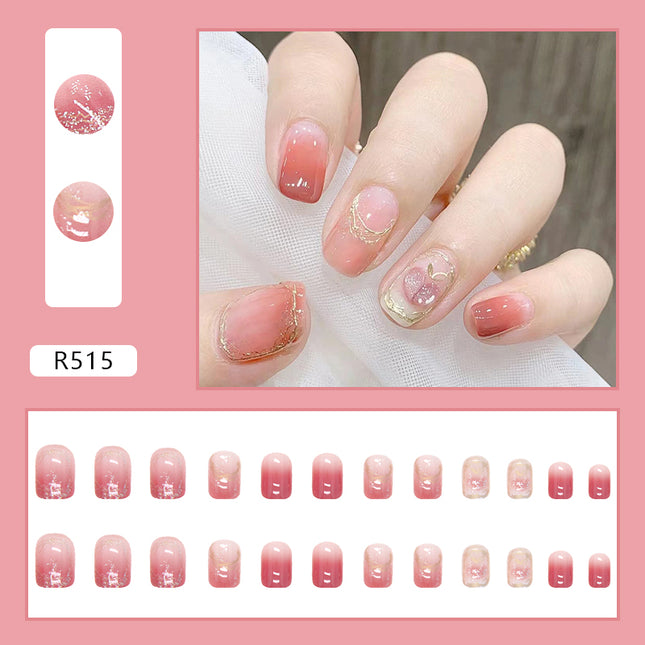 Elegant Minimalist Press-On Nail Set (24pcs) (DESIGN 7081)
