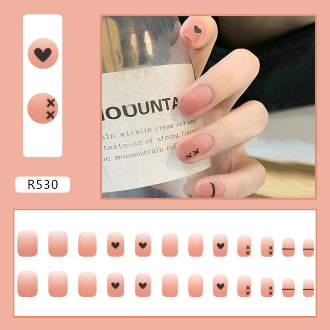 Elegant Minimalist Press-On Nail Set (24pcs) (DESIGN 7085)